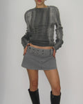 Gray Faded Effect Sweater