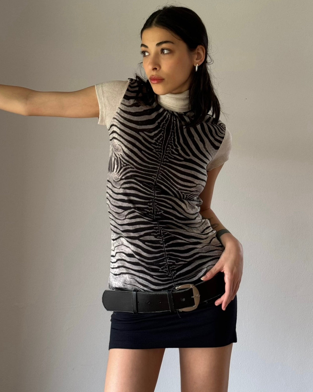 Zebra Patterned Blouse