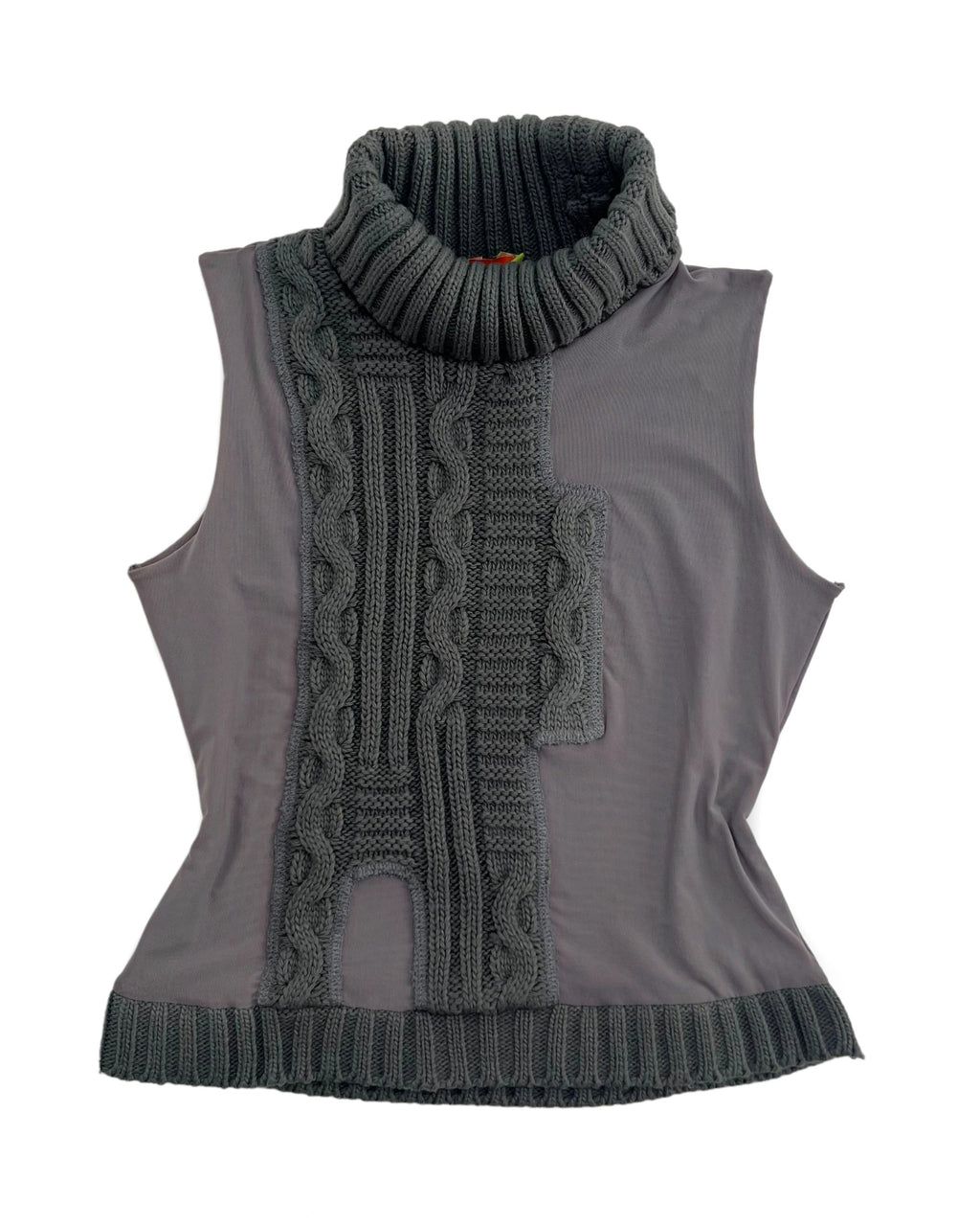 Half Sleeve Turtleneck Blouse