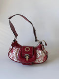 Floral Patterned Red Guess Bag