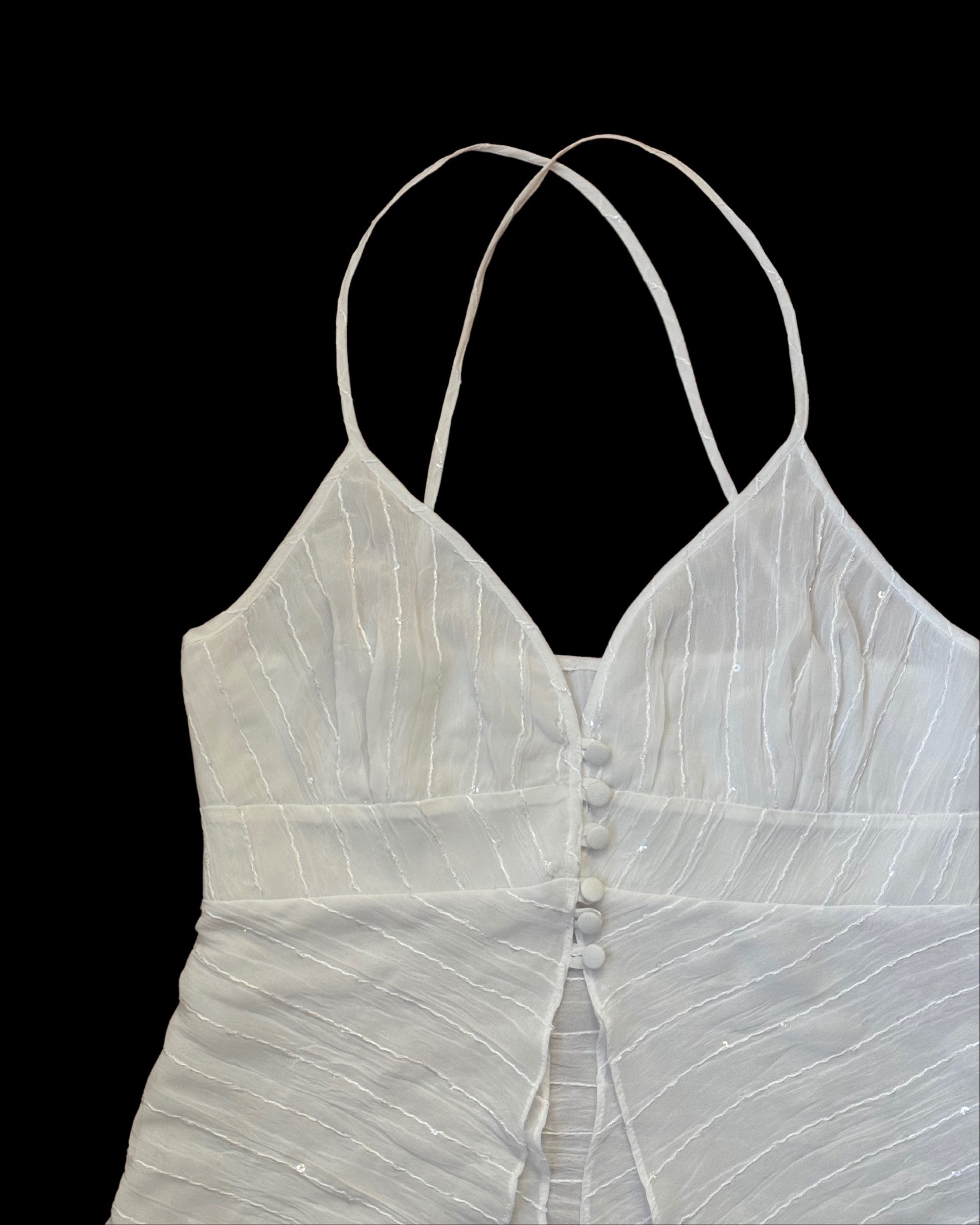White Strapless Blouse