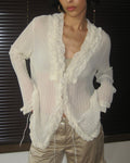 Gathered Tie Shirt