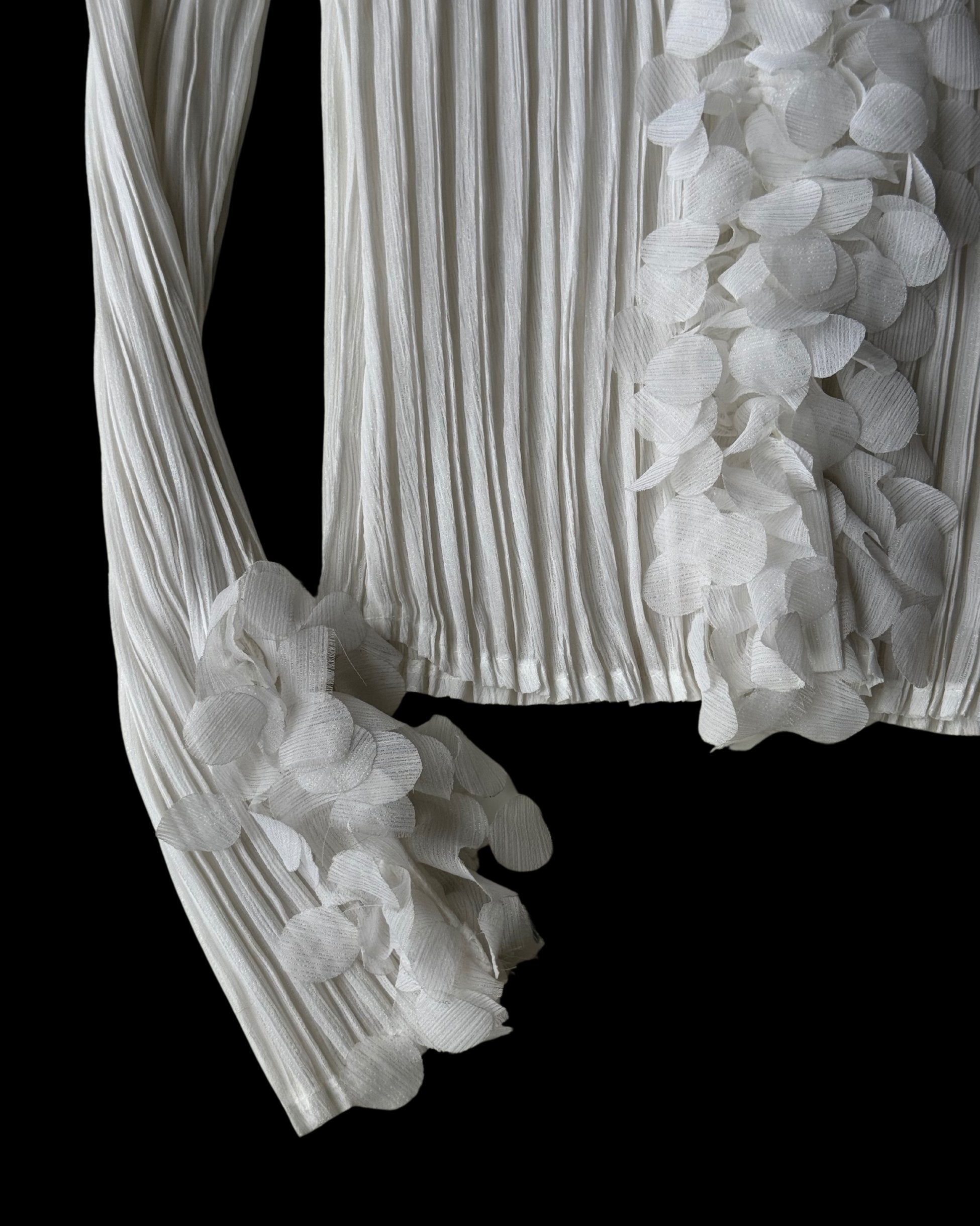 Chiffon Blouse with Collar and Sleeve Details