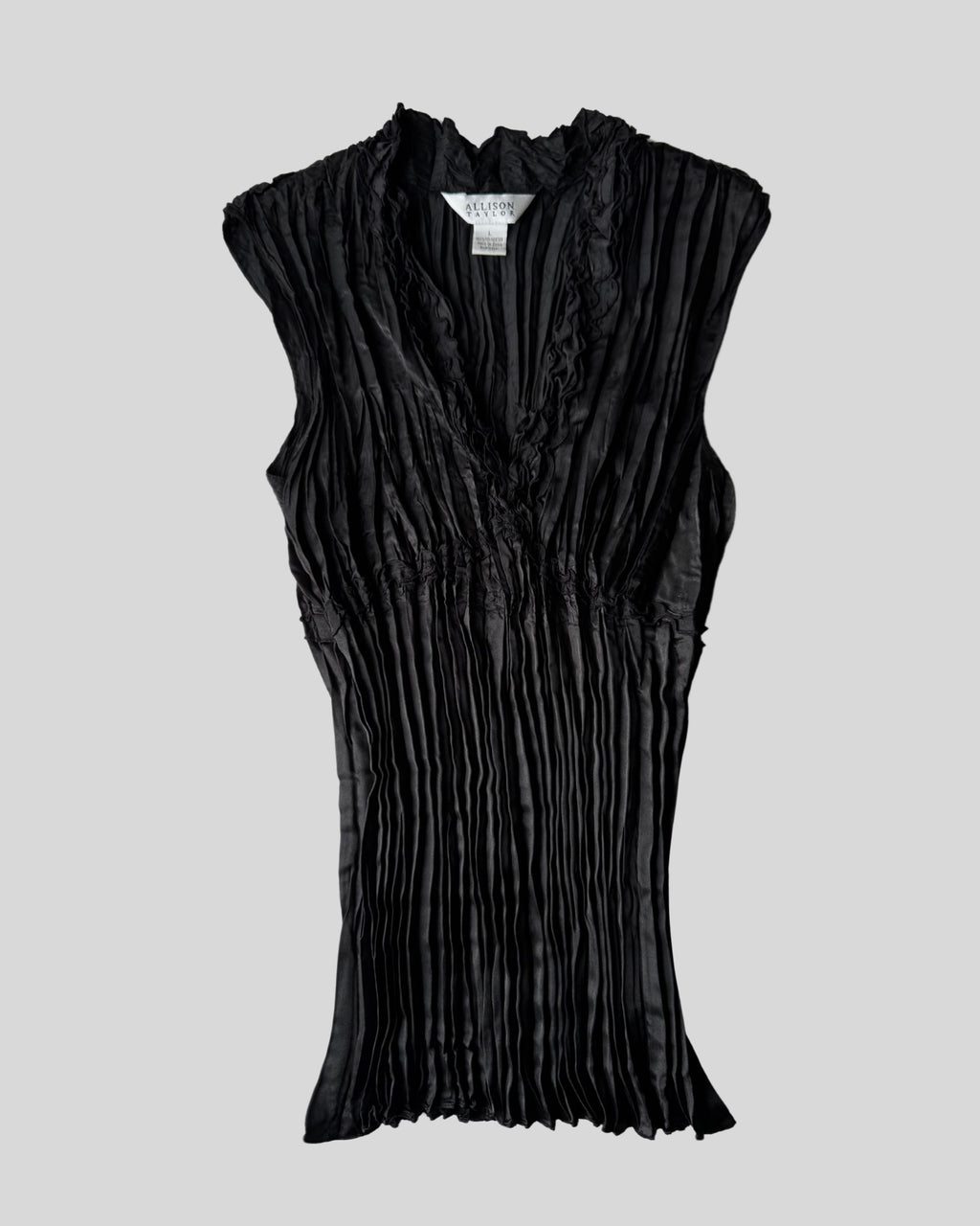 Accordion Black Blouse