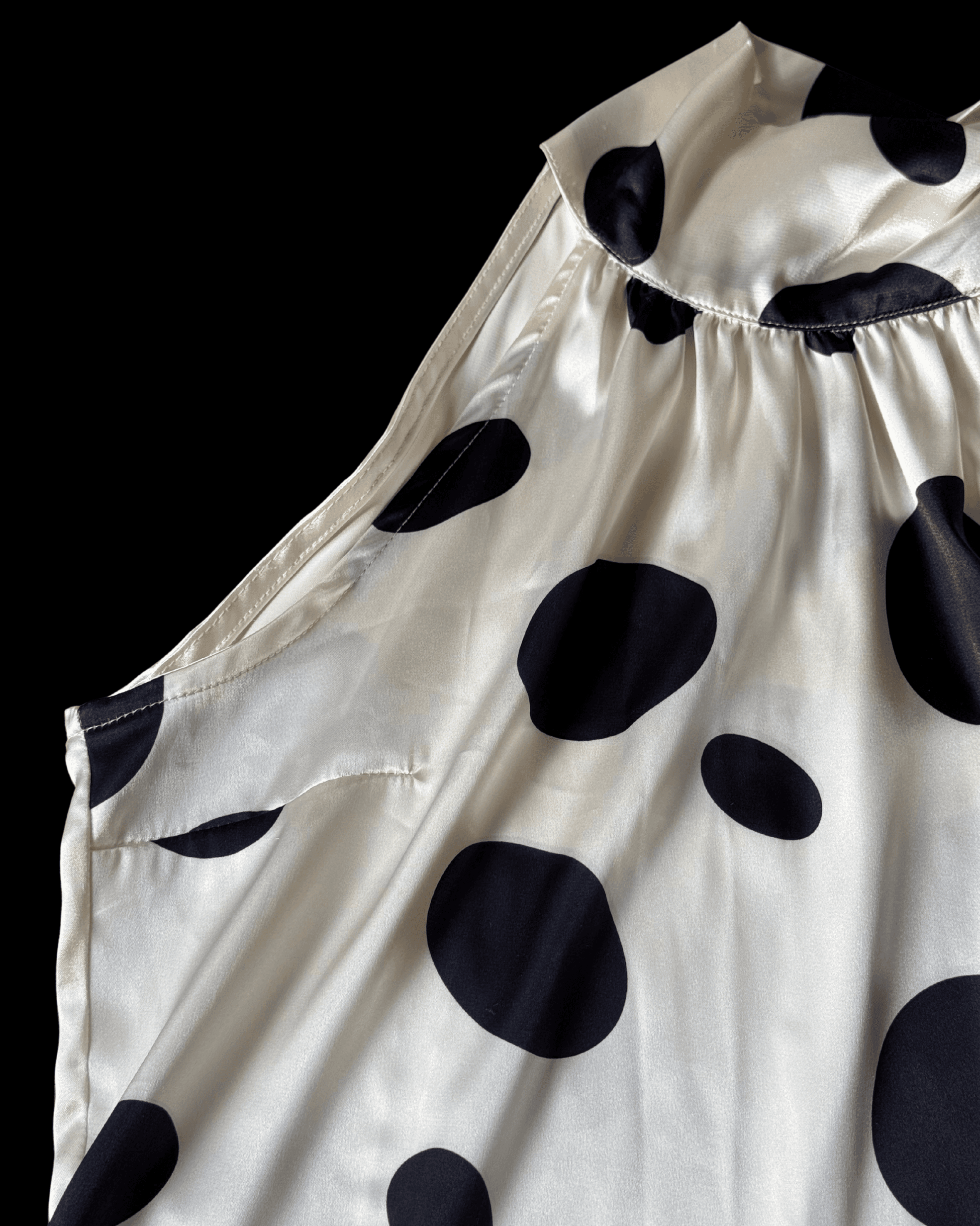 Halter Neck Polka Dot Blouse