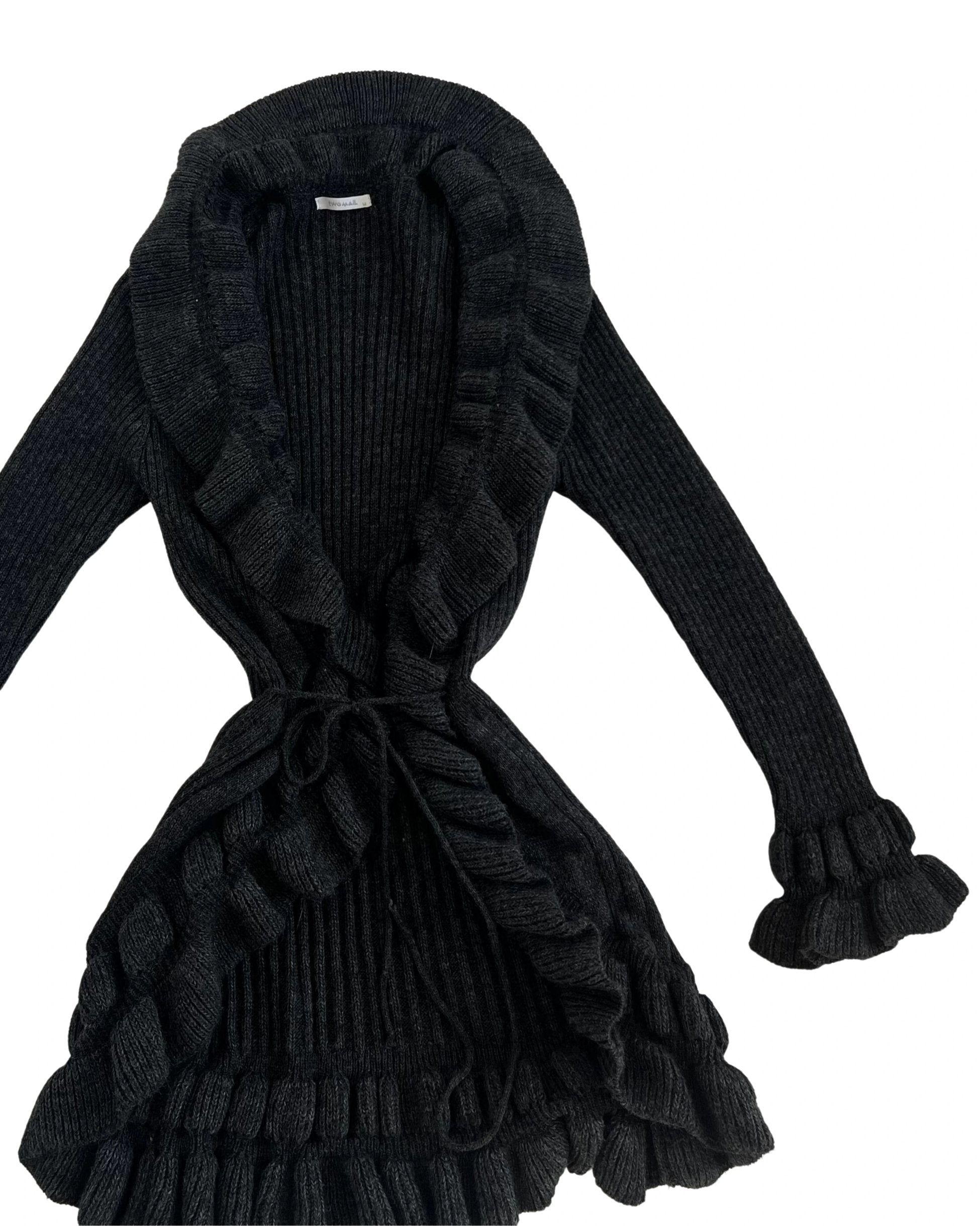 Ruffle Detailed Cardigan