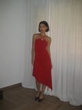 Red Asymmetrical Dress