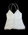 White Strapless Blouse