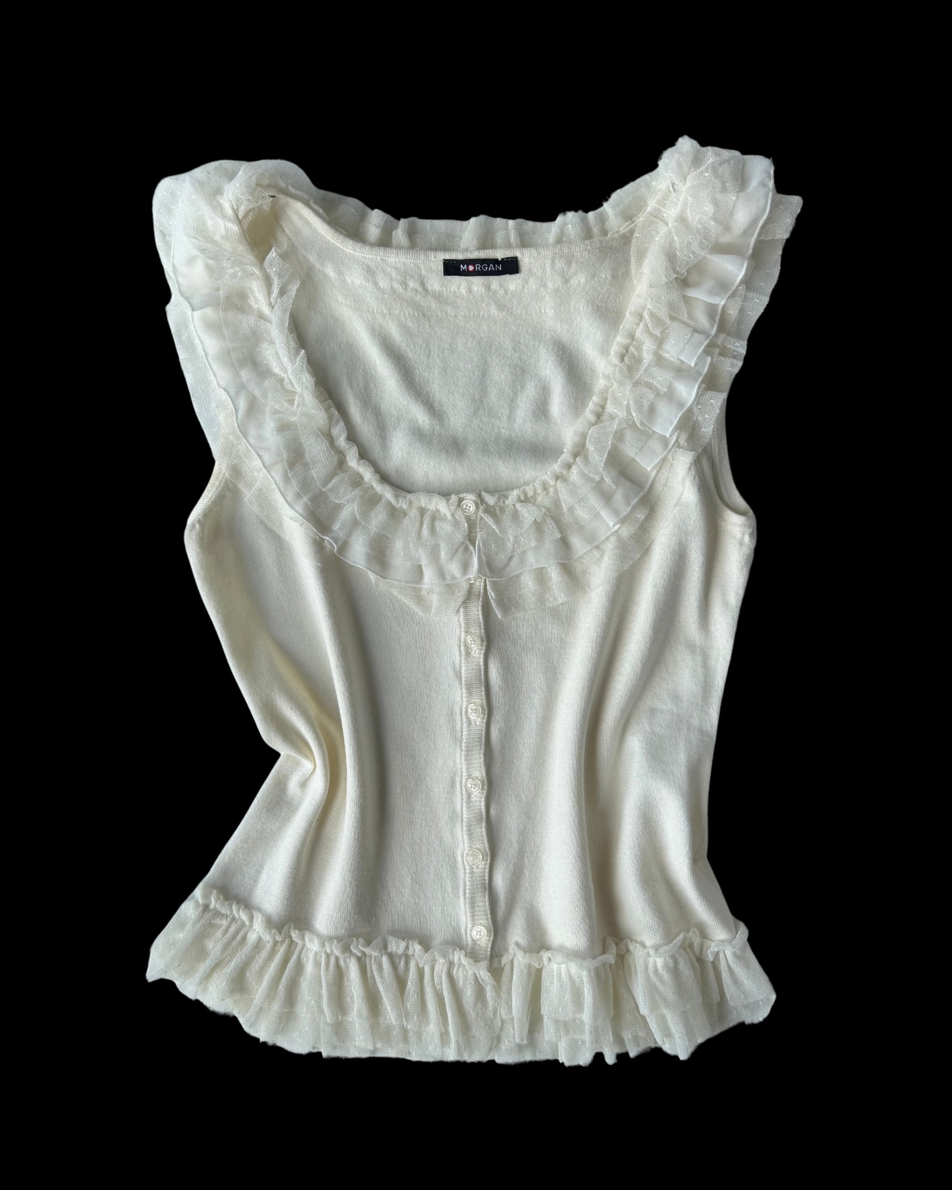 Morgan Ecru Knit Blouse