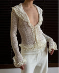 Lace Blouse with String