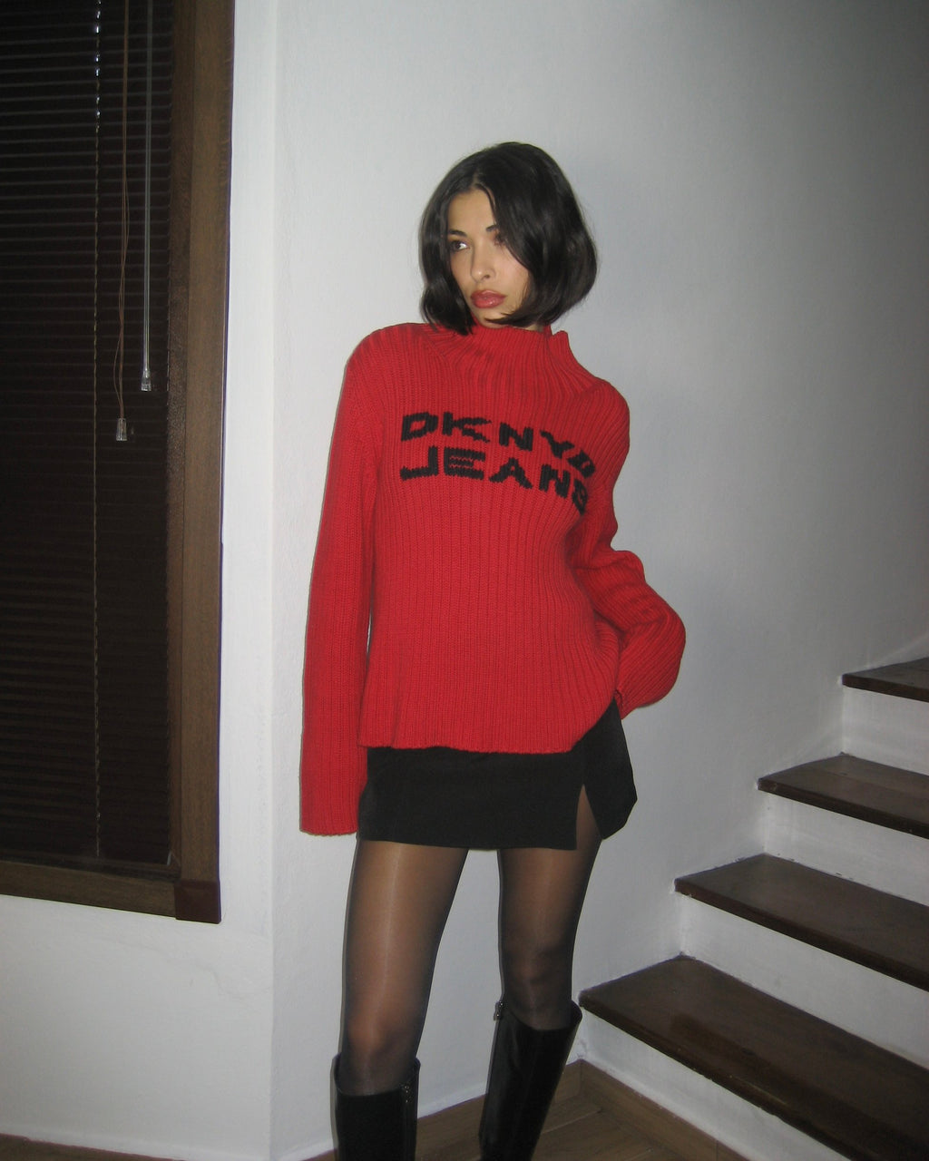 DKNY Kırmızı Kazak
