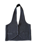 Gray Knit Vest