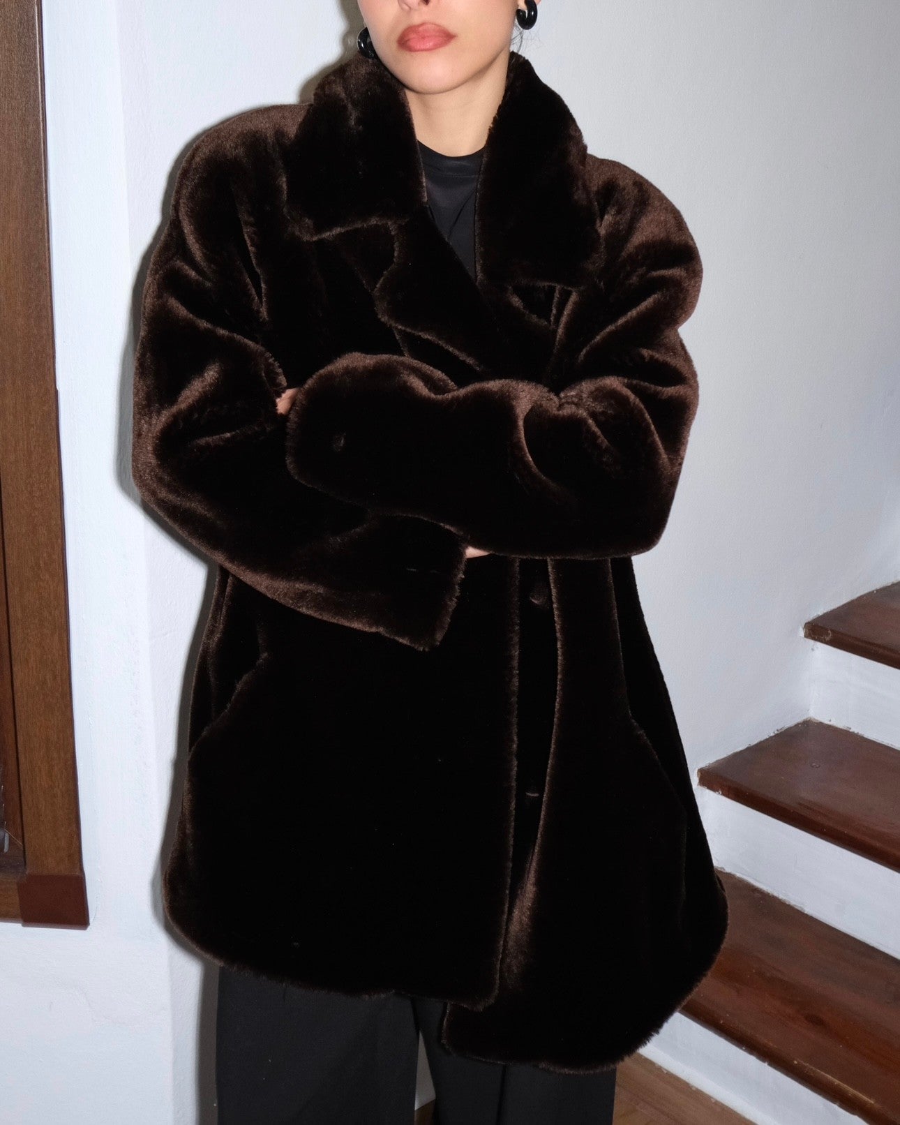 Kahverengi Peluş Kürk