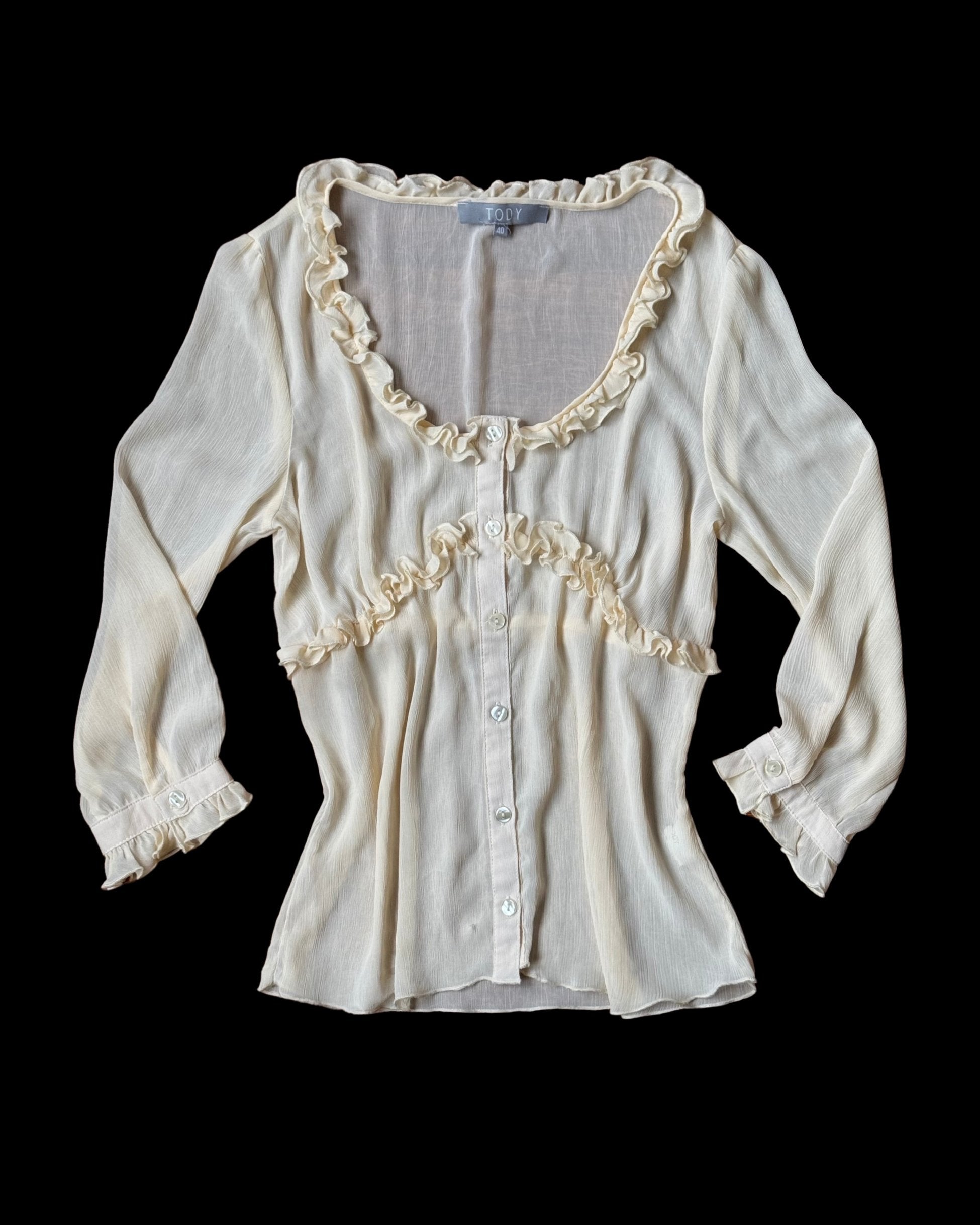 Chiffon Cream Blouse