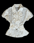 Belted White Shirt
