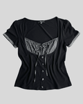 Satin Collar Detailed Blouse