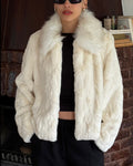 Plush Jacket with Collar Detail