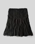Draped Black Skirt