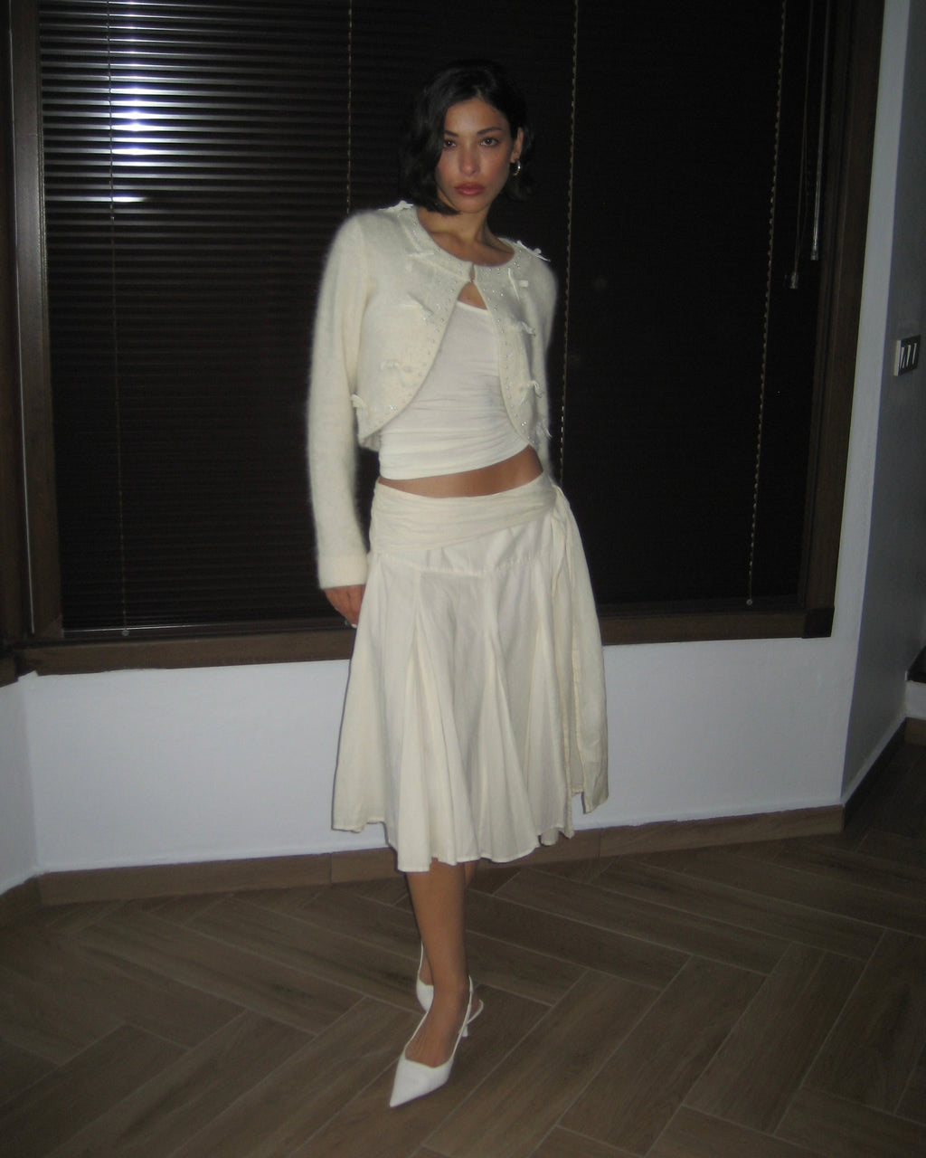 Angora Cream Cardigan