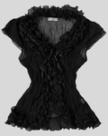 Transparent Half Sleeve Shirt