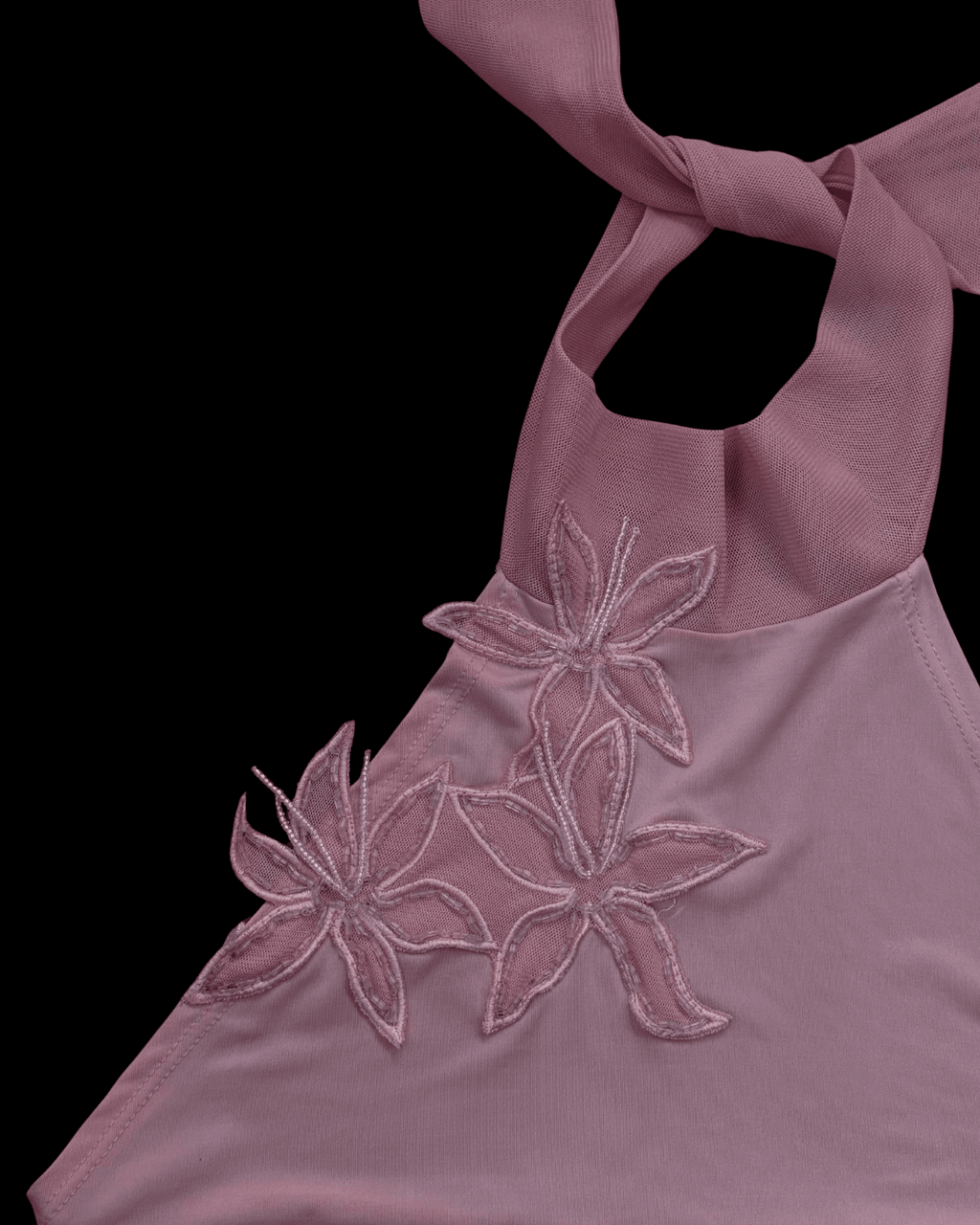 Pink Blouse with Flower Details