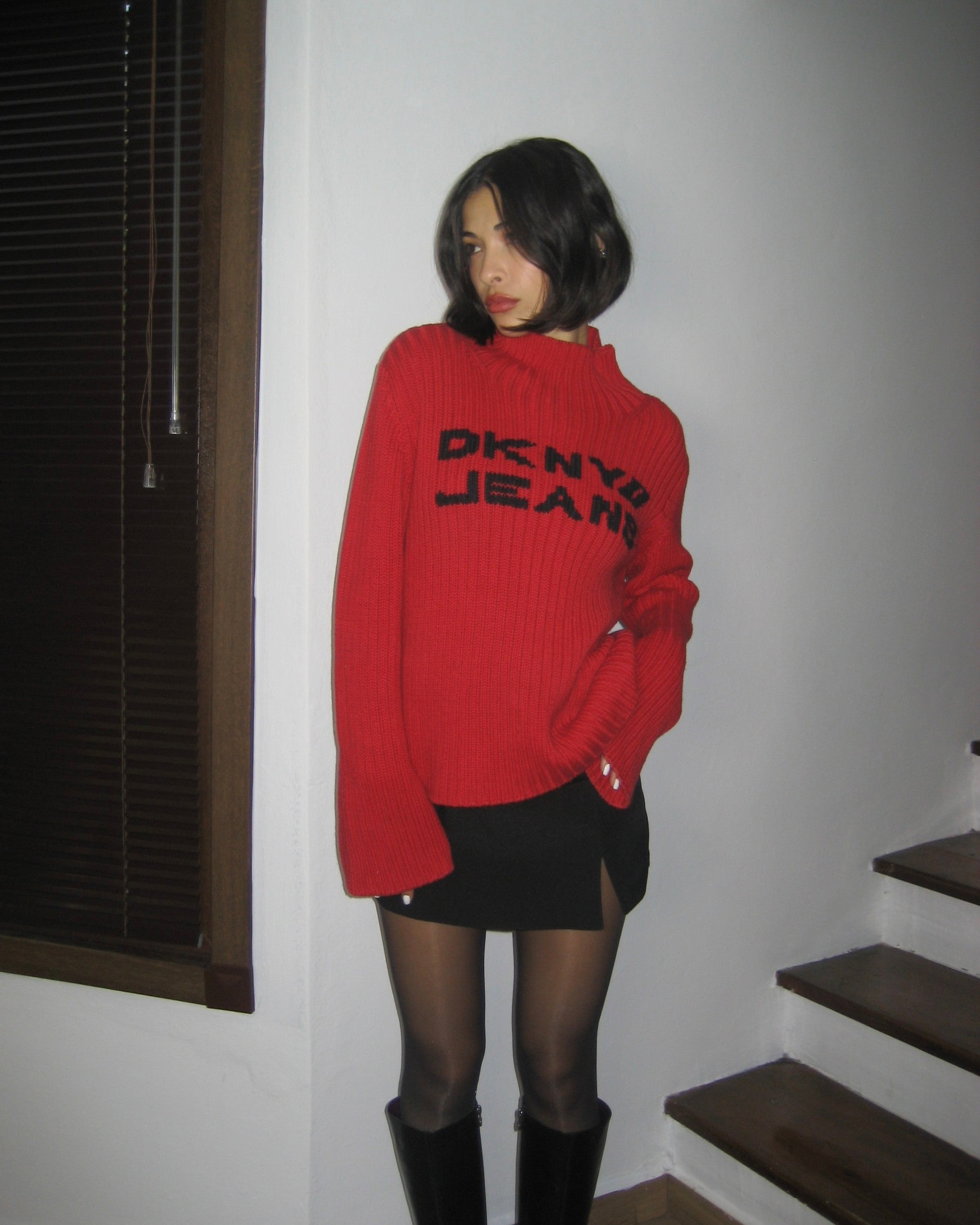 DKNY Kırmızı Kazak
