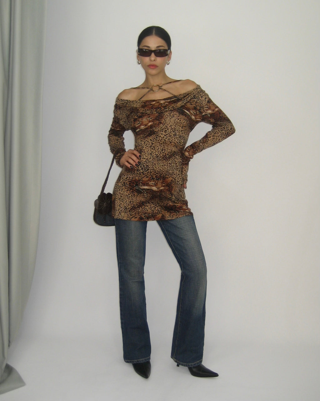 Vintage Leopar Tunik
