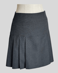 Pleated Mini Gray Skirt