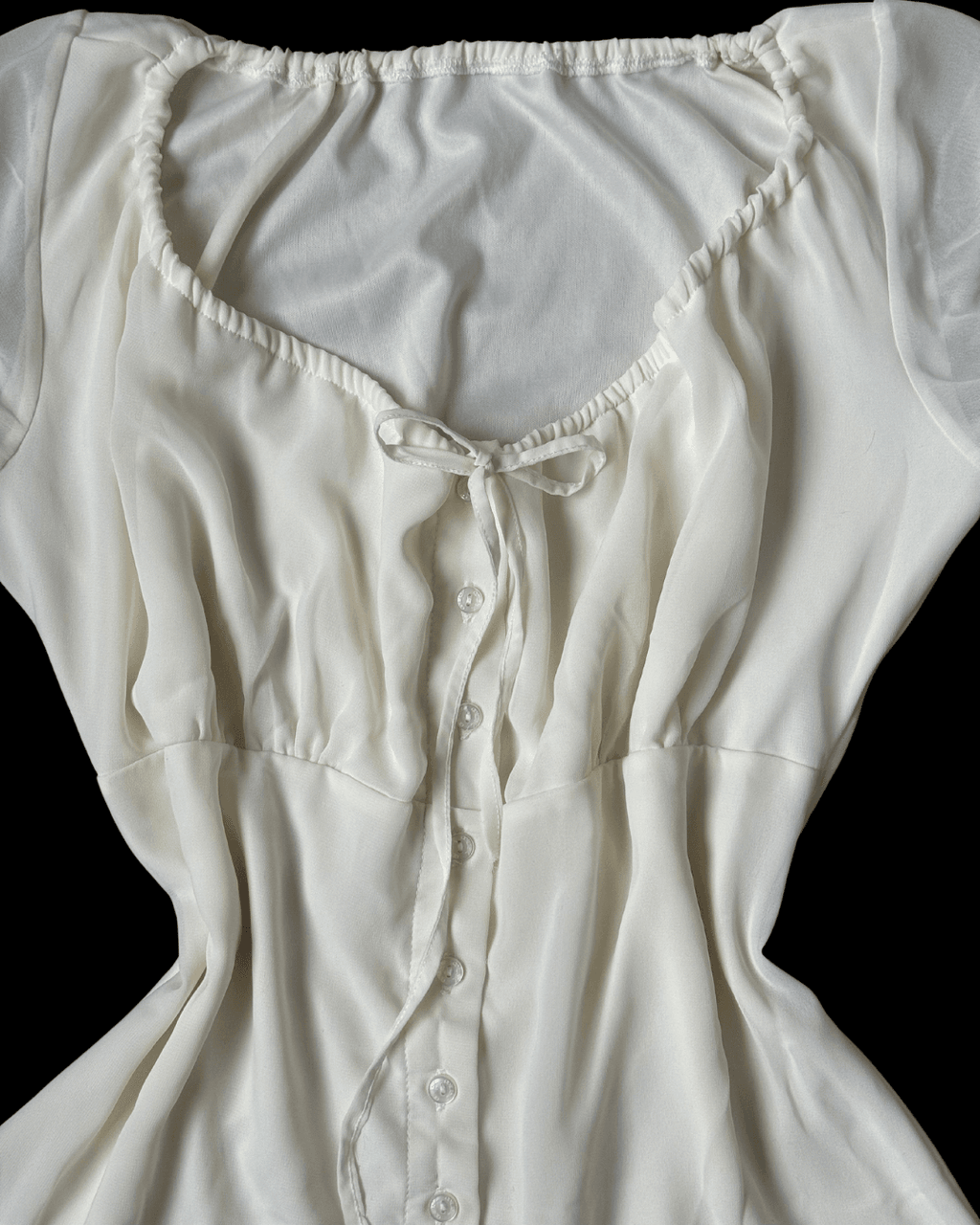 Ecru Chiffon Blouse
