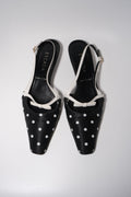 Escada Polka Dot Heeled Sandals