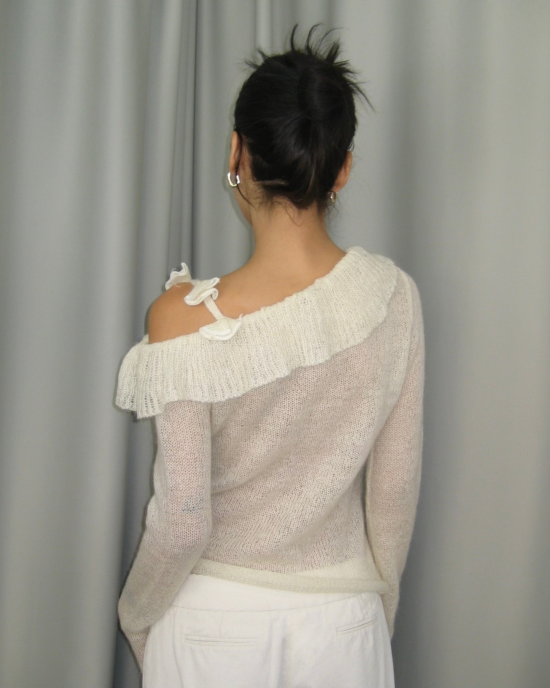 Single Strap Knitted Sweater