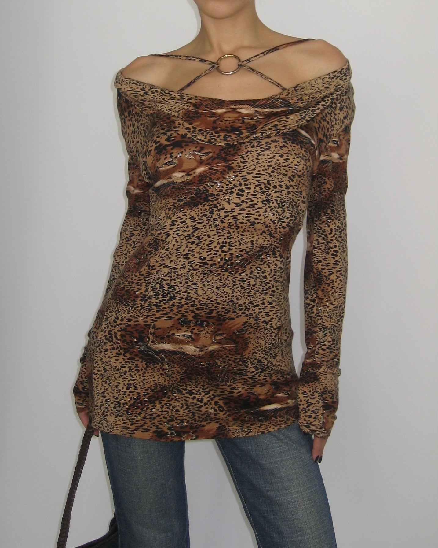 Vintage Leopar Tunik
