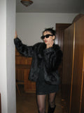 Black Short Plush Jacket