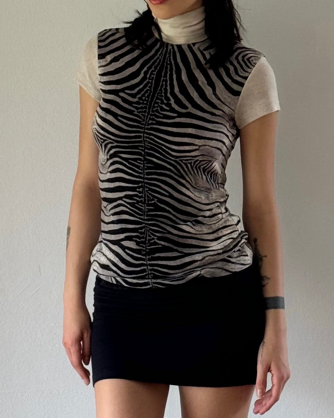 Zebra Patterned Blouse
