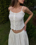 Gathered Detailed Strappy Top