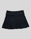 Striped Pleated Mini Skirt