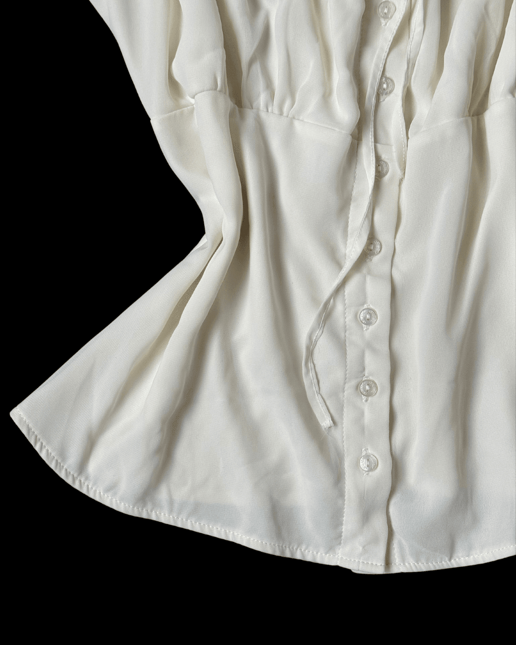 Ecru Chiffon Blouse