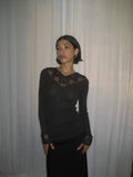 Lace Detailed Knit Blouse