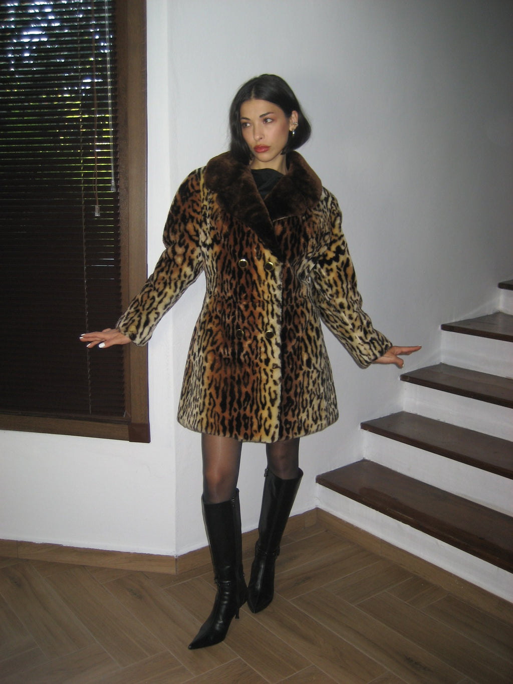 Leopar Peluş Kürk