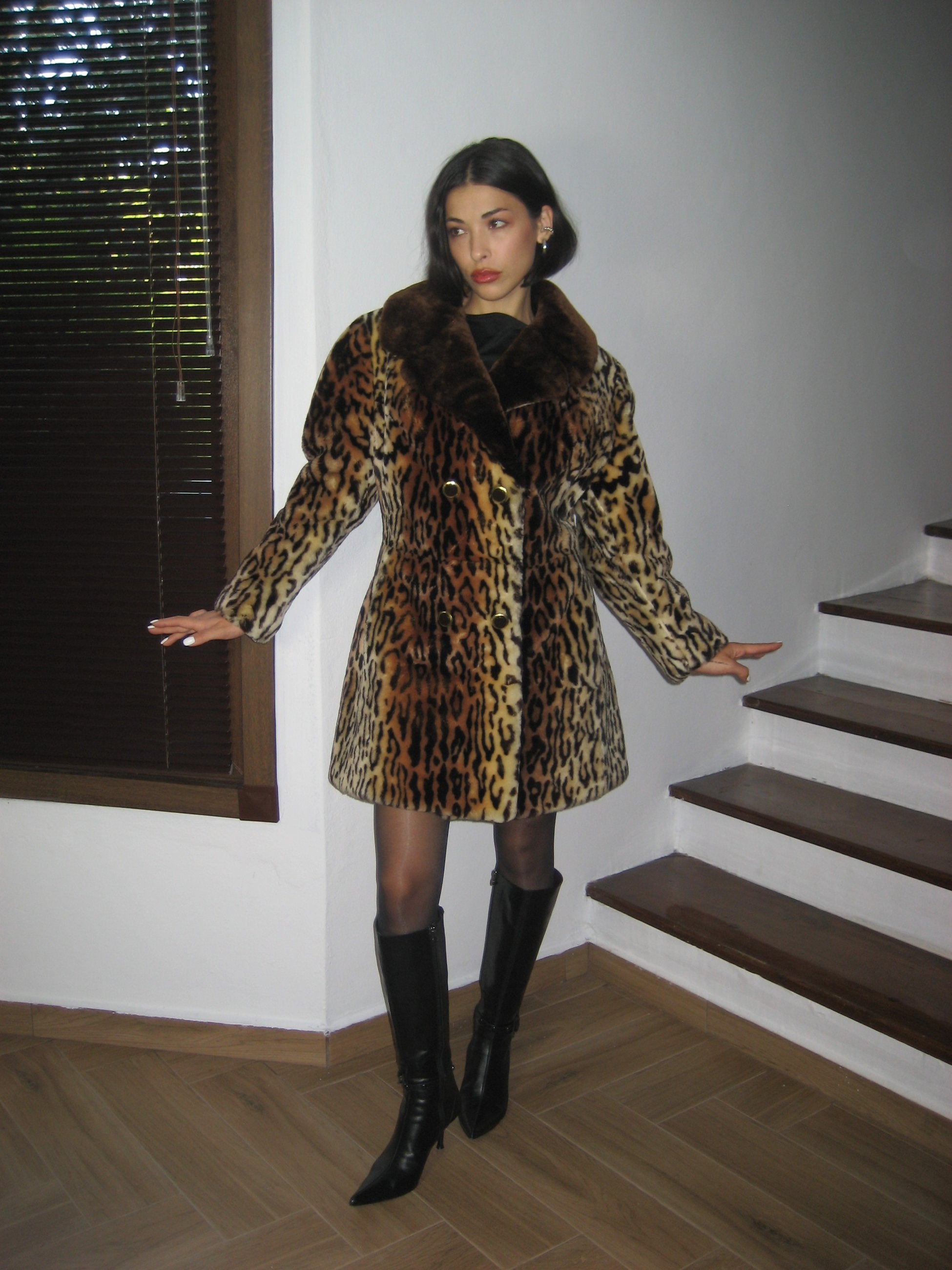 Leopar Peluş Kürk