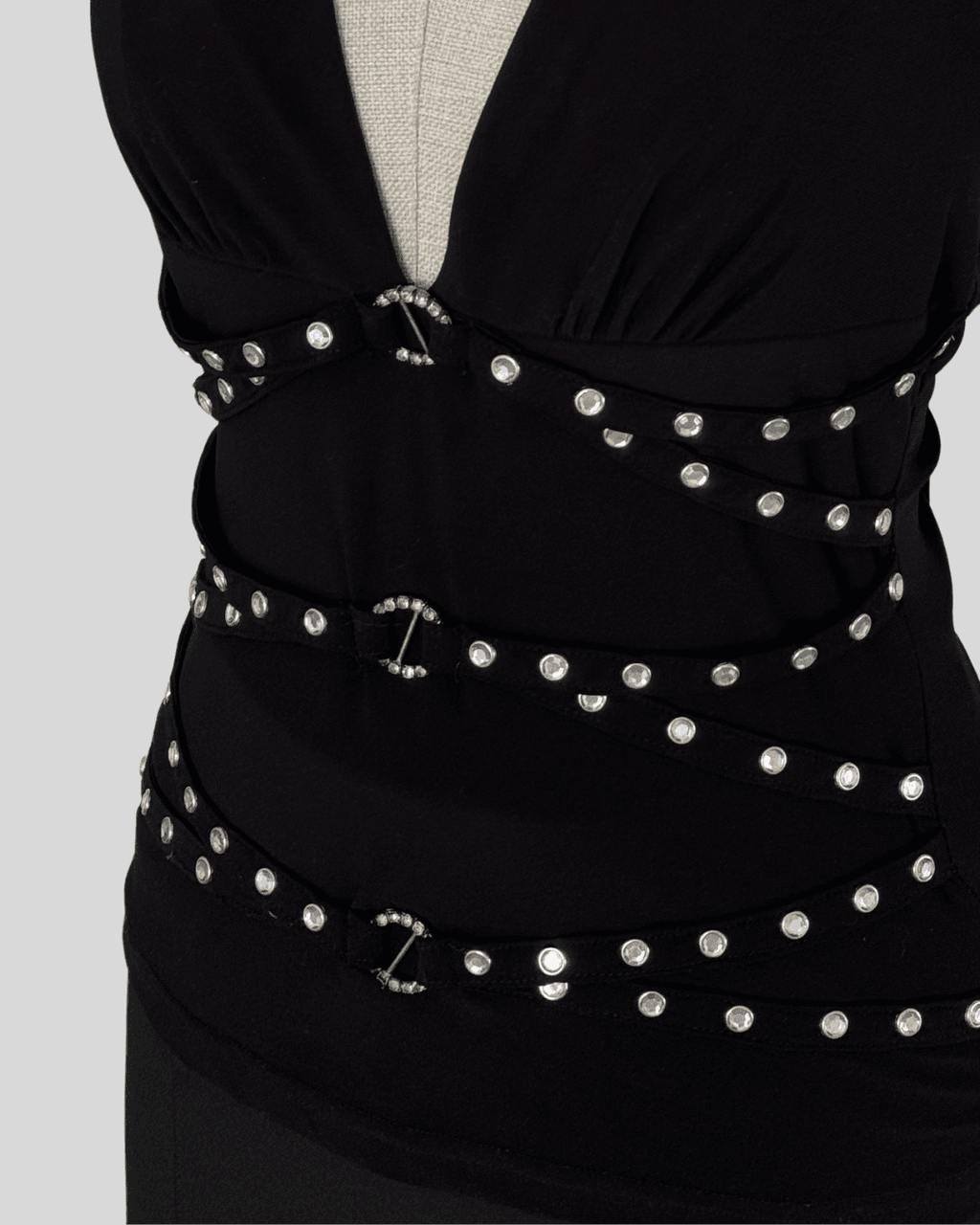 Neck-Tied Stoned Blouse