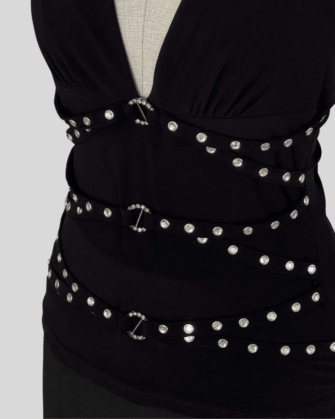 Neck-Tied Stoned Blouse